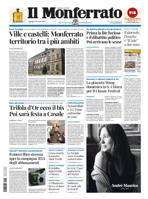 Il Monferrato - Edizione 86 del 17/11/2023